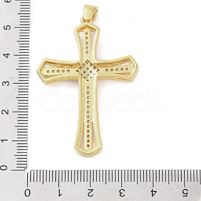 Real 18K Gold Plated Brass Micro Pave Cubic Zirconia Pendants KK-A209-04E-G-1