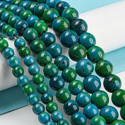 Synthetic Chrysocolla Beads Strands X-G-L529-B01-4mm-1