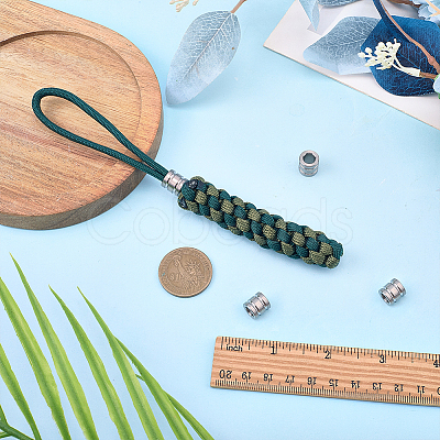 4Pcs Titanium Alloy Parachute Rope European Beads FIND-FG0005-43P-1