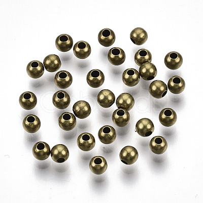 Brass Beads KK-R141-4mm-01C-NF-1