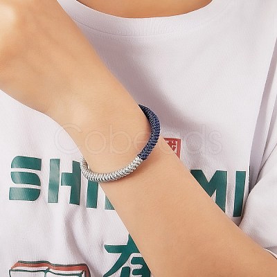 Nylon Threads Braided Bracelet BJEW-SW00058-2-1