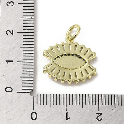 Brass Micro Pave Cubic Zirconia Pendants KK-E092-06G-1