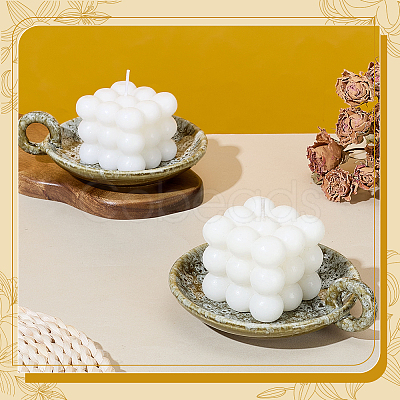 2Pcs Porcelain Candle Holders DJEW-PH0001-86B-1