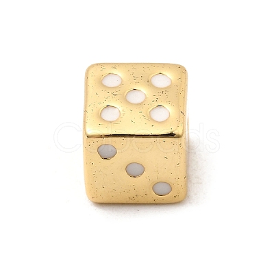 Brass Enamel Beads KK-I360-016G-1