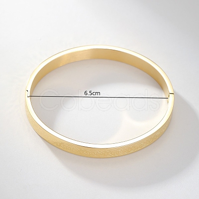 201 Stainless Steel Plain Bangles QM1535-2-1
