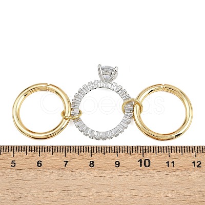 Brass Micro Pave Cubic Zirconia Plain Band Finger Rings for Women RJEW-P160-01C-G01-1