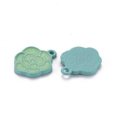 Spray Painted Alloy Enamel Pendants ENAM-N055-032-B01-NR-1