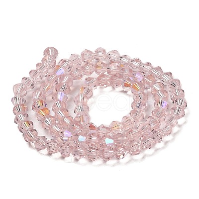 Transparent Electroplate Glass Beads Strands EGLA-A039-T2mm-L26-1