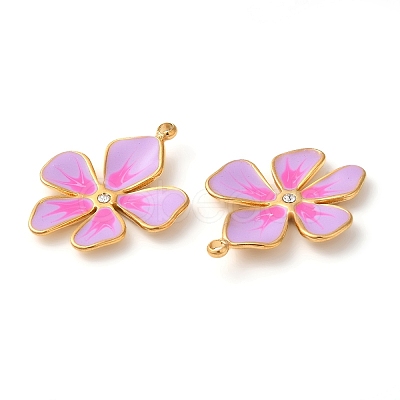 304 Stainless Steel Enamel Pendants STAS-K256-10G-04-1