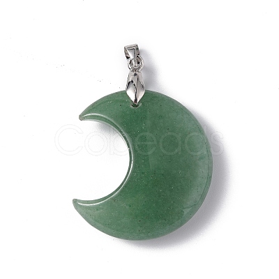 Natural Green Aventurine Pendants G-Z022-04D-1