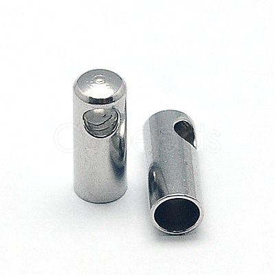 Tarnish Resistant 304 Stainless Steel Cord Ends STAS-E033-4-1