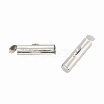 Iron Slide On End Clasp Tubes IFIN-R212-1.3cm-P-1