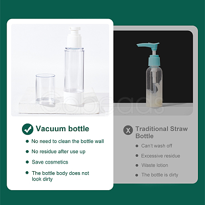 Empty Portable Plastic Airless Pump Bottles AJEW-WH0299-91A-1
