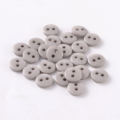 2-Hole Flat Round Resin Sewing Buttons for Costume Design BUTT-E119-34L-05-1