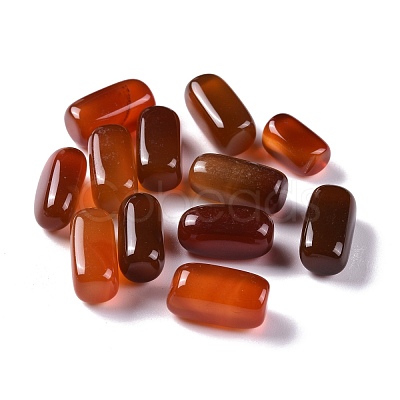 Natural Red Agate Beads G-M379-17-1