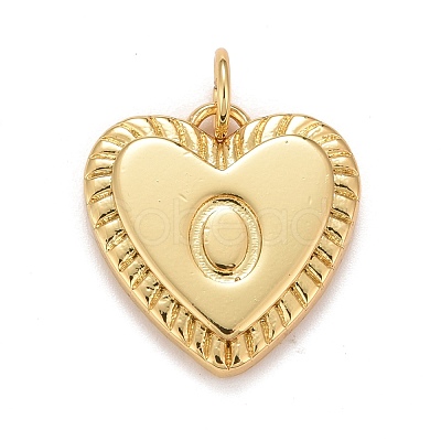 Rack Plating Golden Brass Pendants KK-E260-01G-O-1