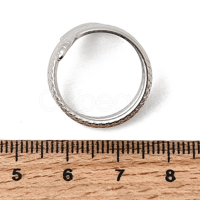 304 Stainless Steel Cuff Open Rings STAS-H259-02P-1