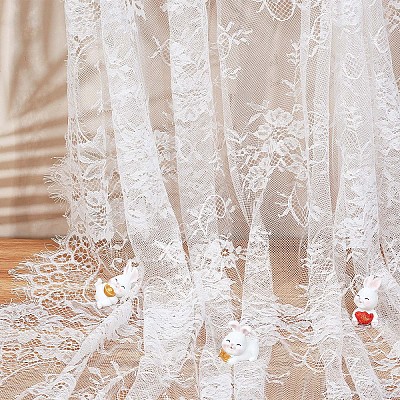 Nylon Eyelash Lace Trim Fabric AJEW-WH0314-65B-1