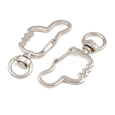 Zinc Alloy Swivel Clasps AL-CBAC079-08P-1