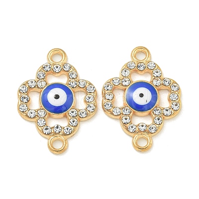 Alloy Blue Enamel Connector Charms ENAM-S003-02I-1
