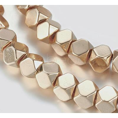 Non-magnetic Synthetic Hematite Beads Strands G-P338-25A-4mm-KCG-1