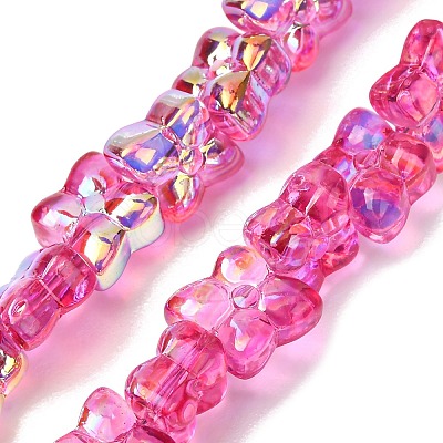 Transparent Glass Beads Strands GL-CBAAE04-02H-1