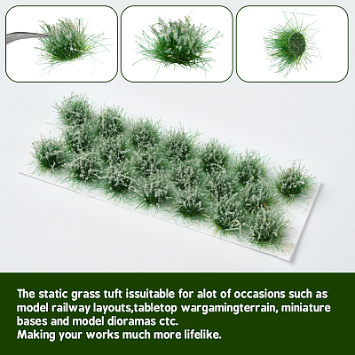 Resin Mini Grass Tufts AJEW-WH20120-10A-03-1