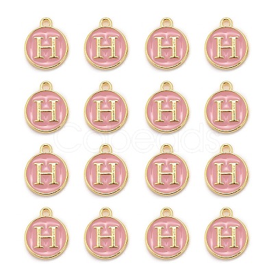 Golden Plated Alloy Enamel Charms LS-ENAM-S118-07H-1