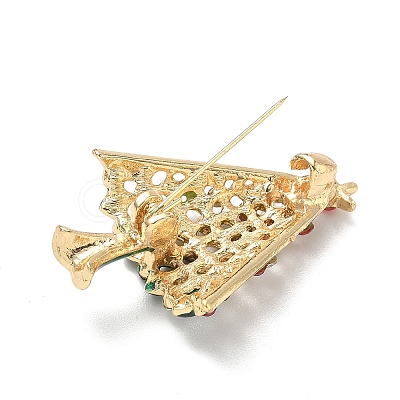 Christmas Alloy Rhinestone Brooch for Backpack Clothes LS-JEWB-I045-01KCG-01-1