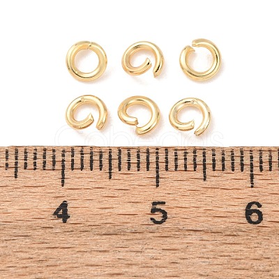Brass Open Jump Rings KK-G604-08G-20-1
