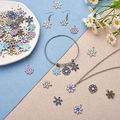 60Pcs 12 Style Alloy Pendants FIND-SZ0005-80-1