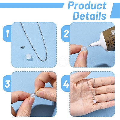 60Pcs 2 Colors 304 Stainless Steel Cup Pearl Peg Bails Pin Pendants STAS-YW0003-64-1