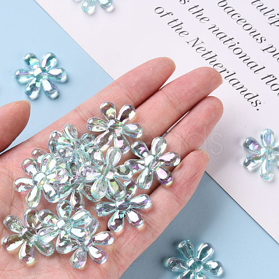 Transparent Acrylic Beads TACR-S154-35C-754-1