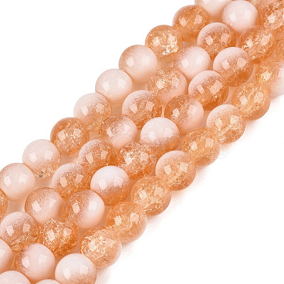 Crackle Glass Beads X1-GLAA-U001-6mm-10-1