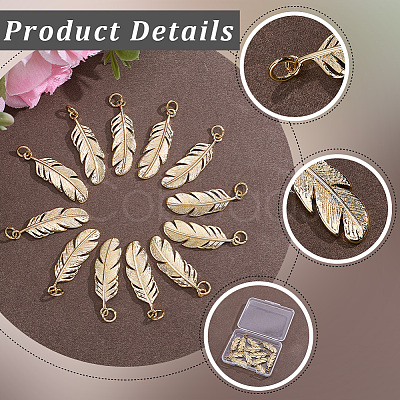 12Pcs Brass Pendants KK-BBC0027-66-1