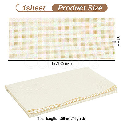 Cotton Solid Colored Cross Stitch Fabric DIY-WH0578-35B-02-1