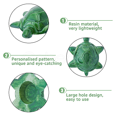 Resin Tortoise Covers Toilet Bolts DJEW-WH0072-14-1