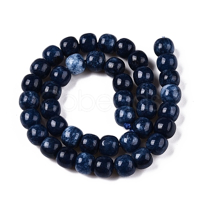 Dyed Natural White Jade Beads Strands G-T138-S03-1