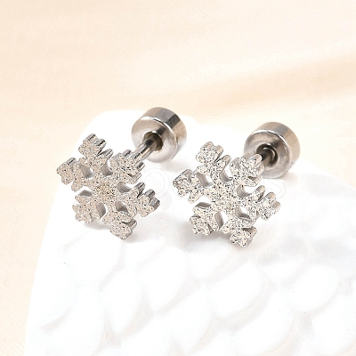 304 Stainless Steel Stud Earrings EJEW-H161-01P-E-1
