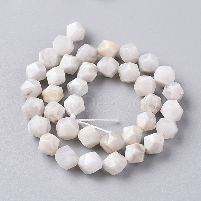 Natural White Crazy Lace Agate Beads Strands G-F668-03-10mm-1