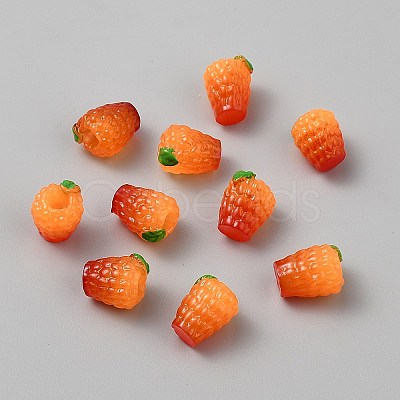 Resin Orange Display Decorations DJEW-WH0039-130B-1