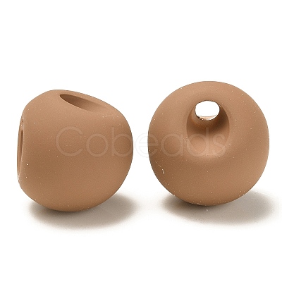 Rubberized Acrylic Beads OACR-G012-05G-1