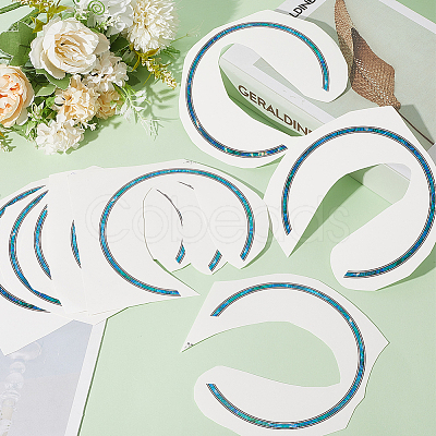 Waterproof PVC Flower Pattern Classical Guitar Sound Hole Ring Mouth Wheel Sticker DIY-WH20058-13A-1