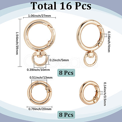 8Pcs Zinc Alloy Swivel Clasps FIND-SC0012-76G-1