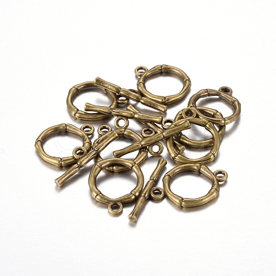 Alloy Toggle Clasps X-PALLOY-EA9143Y-AB-RS-1