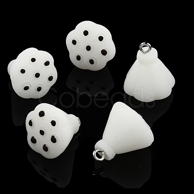 Opaque Resin Pendants RESI-N021-32B-1