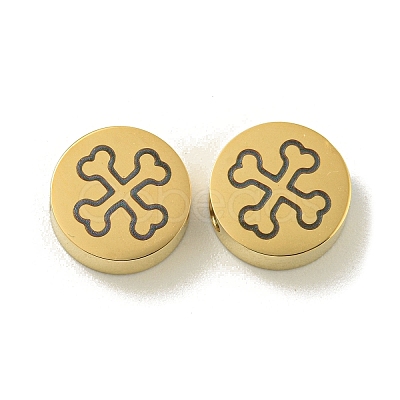 Halloween 304 Stainless Steel Beads STAS-U017-01G-E-1