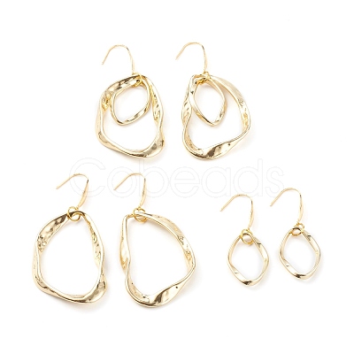 Alloy Twisted Ring Dangle Earring Sets EJEW-JE04503-1