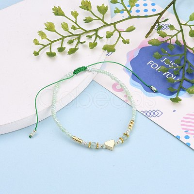 Adjustable Nylon Cord Braided Bead Bracelets BJEW-JB05688-02-1