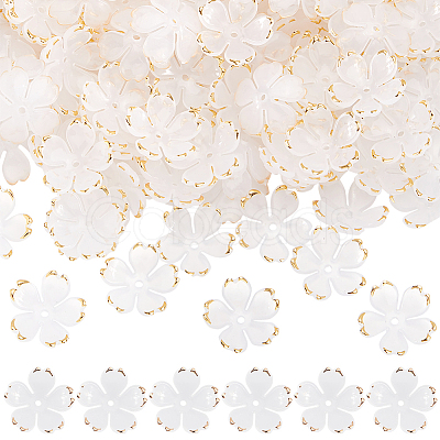200Pcs Acrylic Bead Caps OACR-SC0001-83F-1